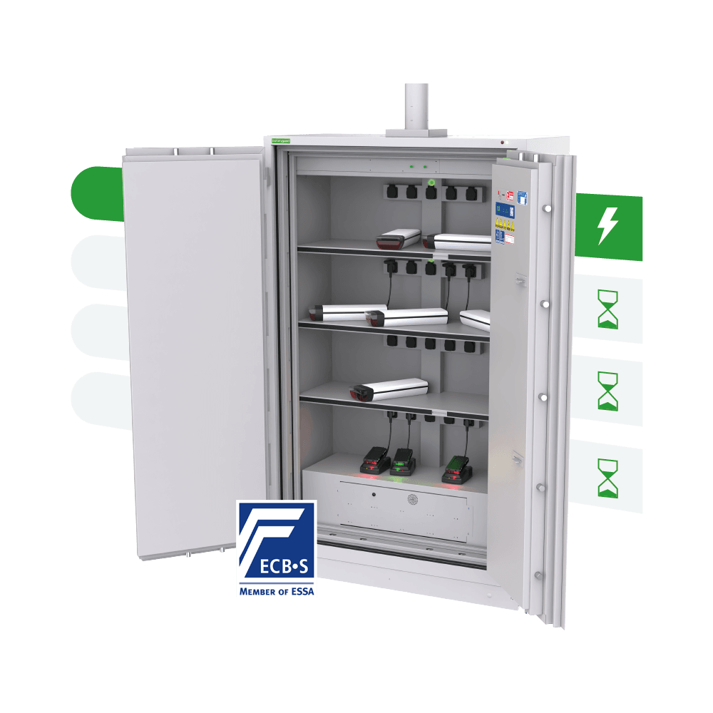 Batteryguard-Accukluis-Geschakeld laden 230V